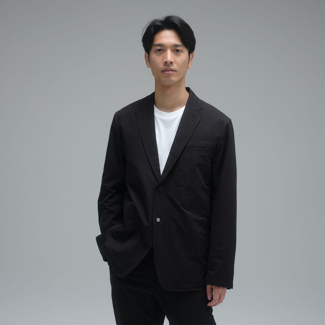 【激安通販 オンラインショップ】日用品 美品】XL ニューバランスシティジャケットストレッチジャージ素材黒 ジャケット・アウター