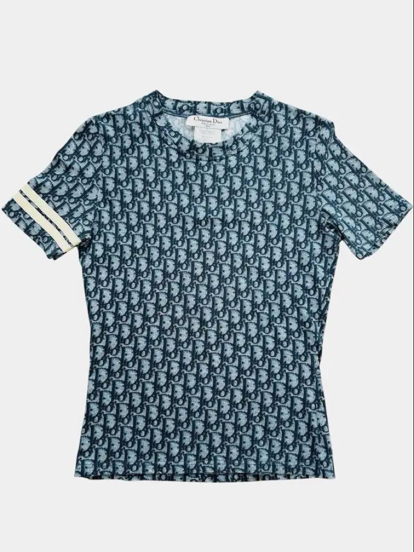 Dior トロッター柄(ブルー)半袖Tシャツ