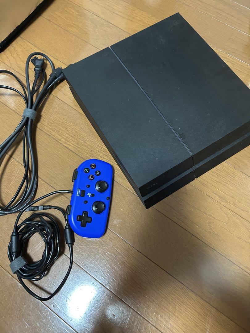 PS4本体 青いコントローラー付き