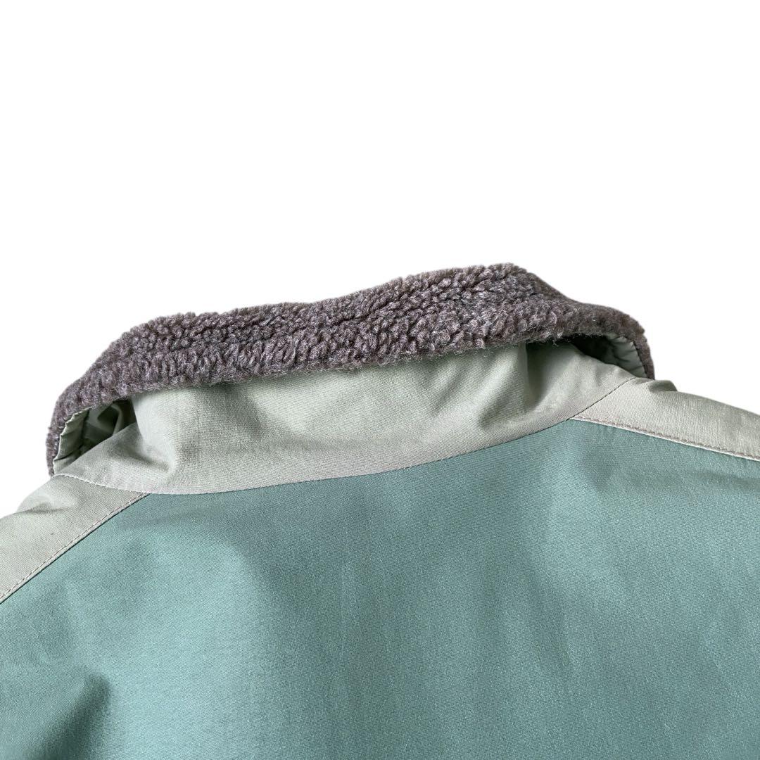 90s LANDS END ナイロン ボア フリース ジャケット