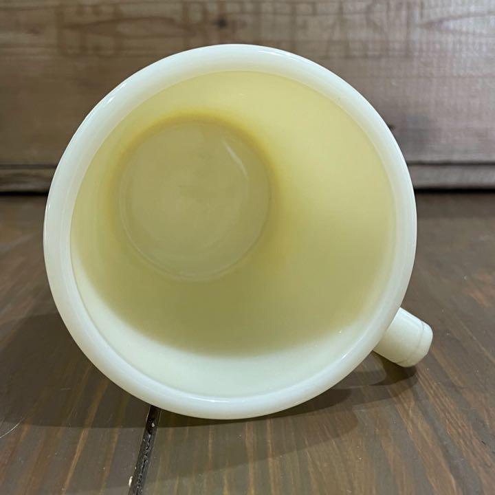 最新情報 フラットボトム 1940年代 シェービングマグ ファイヤーキング D アンティーク雑貨