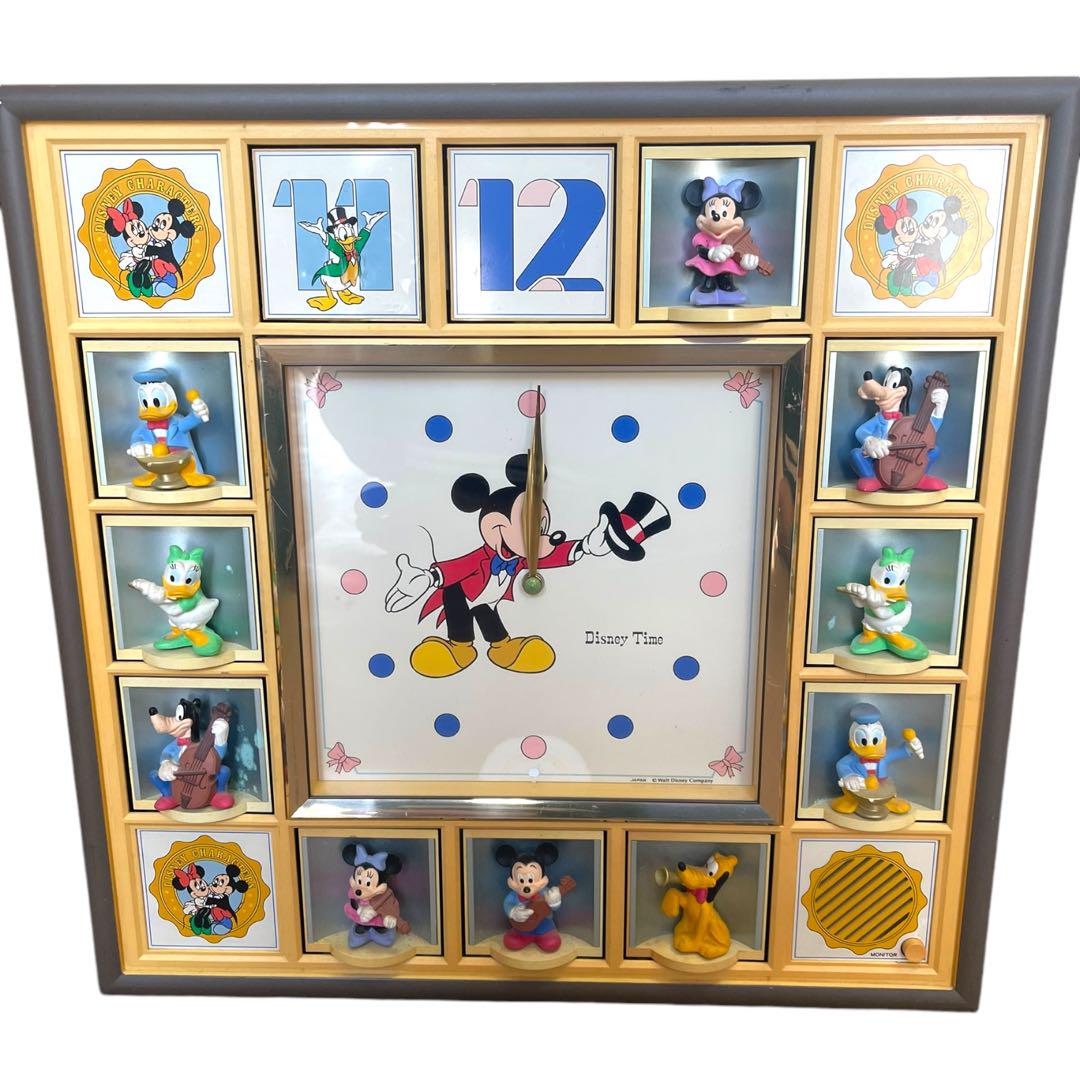 希少　レア　Disney Time  ディズニータイム　からくり時計　壁掛け時計