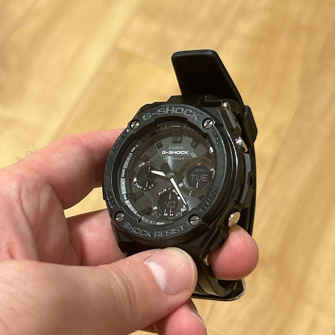 【G-SHOCK】　GST-W100G ブラック　稼動品