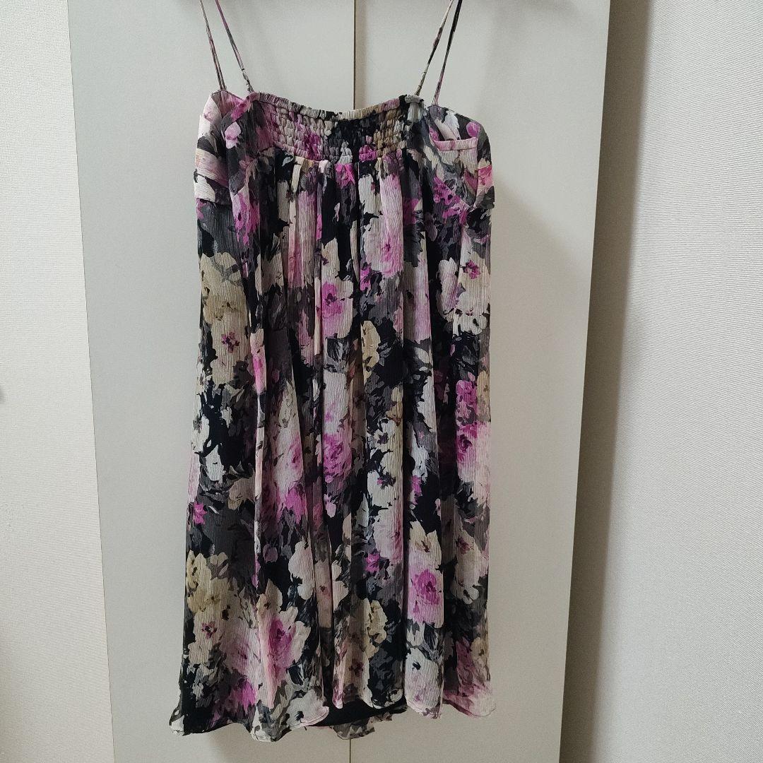 ラルフローレン　花柄ノースリーブチュニック XS シルクシフォン ラルフローレン 花柄ノースリーブチュニック XS シルクシフォン