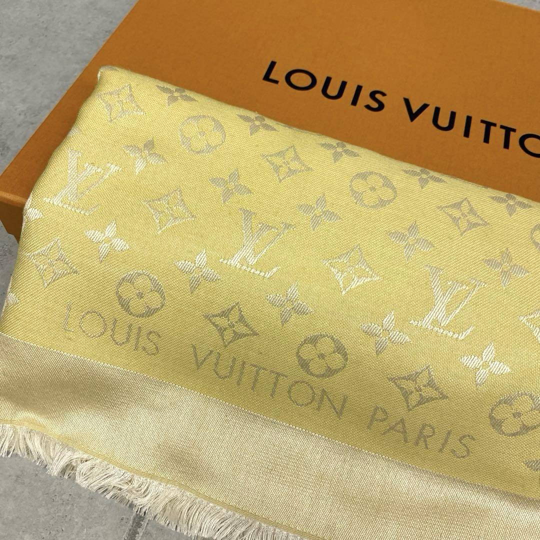 LOUIS VUITTON モノグラムシャイン 大判ストール ショール