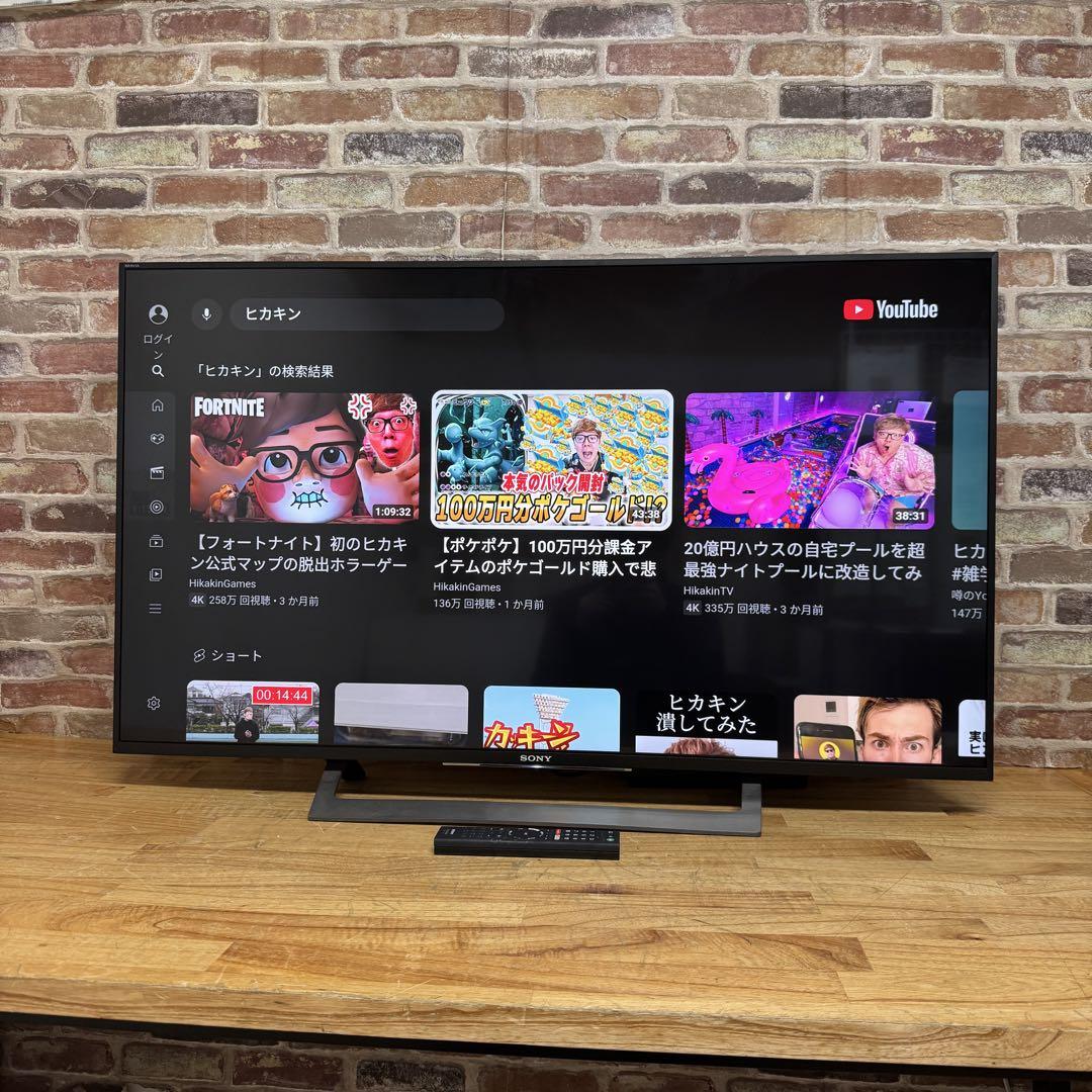 SONY 43V型 4K 液晶テレビ BRAVIA KJ-43X8300D