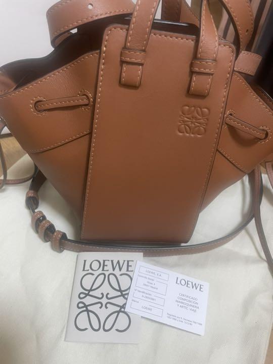 オレンジ系良質 ロエベ ハンモックバッグ LOEWE ハンドバッグ 特急 ✨極美品✨LOEWE ロエベ ハンモックバッグ ミディアム ショルダーバッグ
