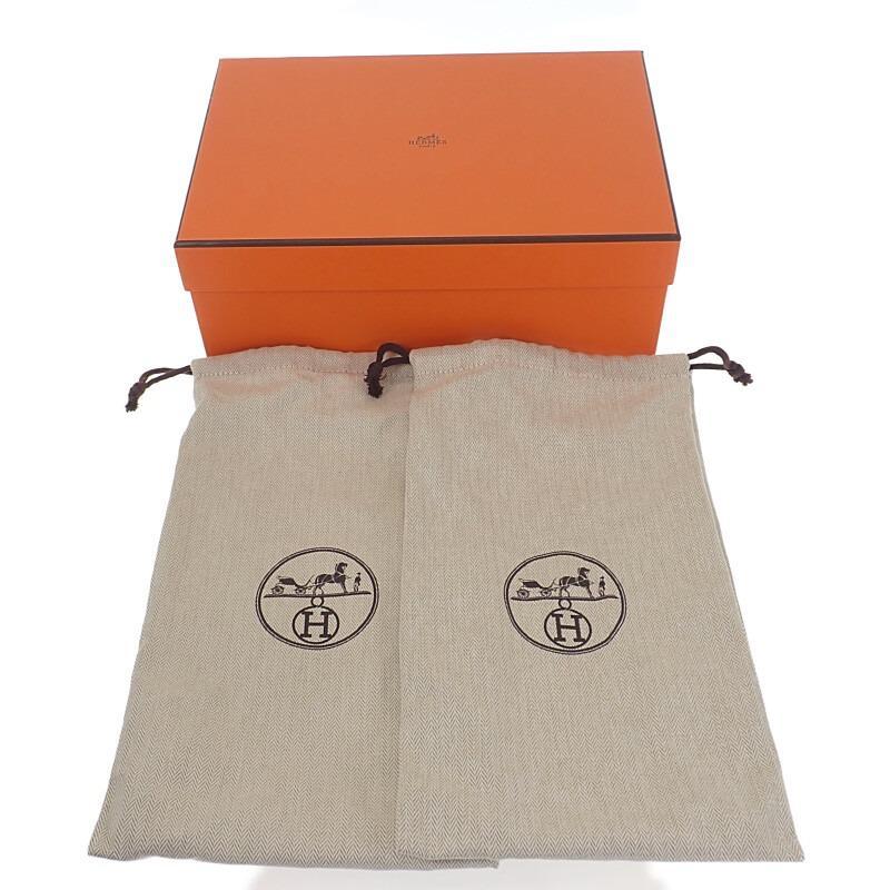 【HERMES】エクストラサンダル カーフ BK ブロンド 24～24.5cm
