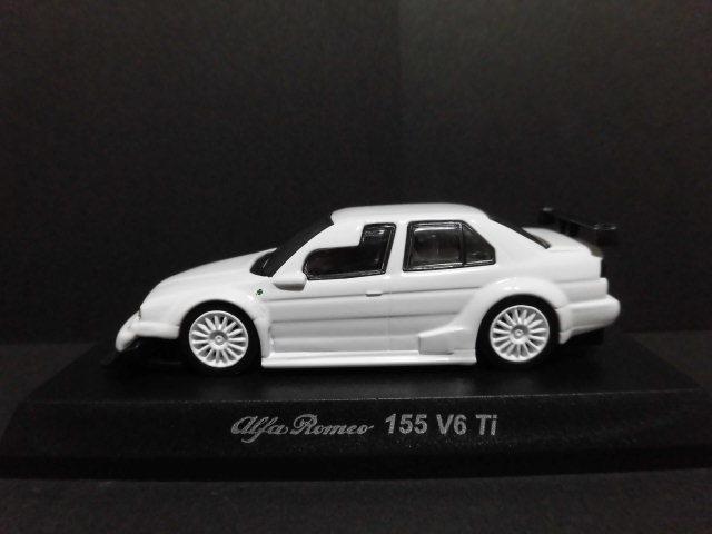 2台 赤白1/64 京商 アルファロメオ155 DTM Alfa Romeo
