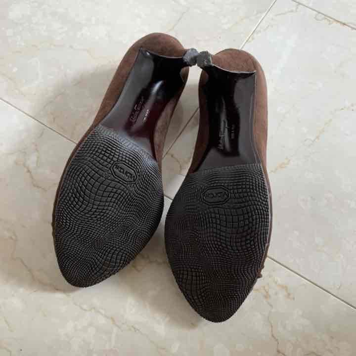Salvatore Ferragamo フェラガモ オープントゥ パンプス
