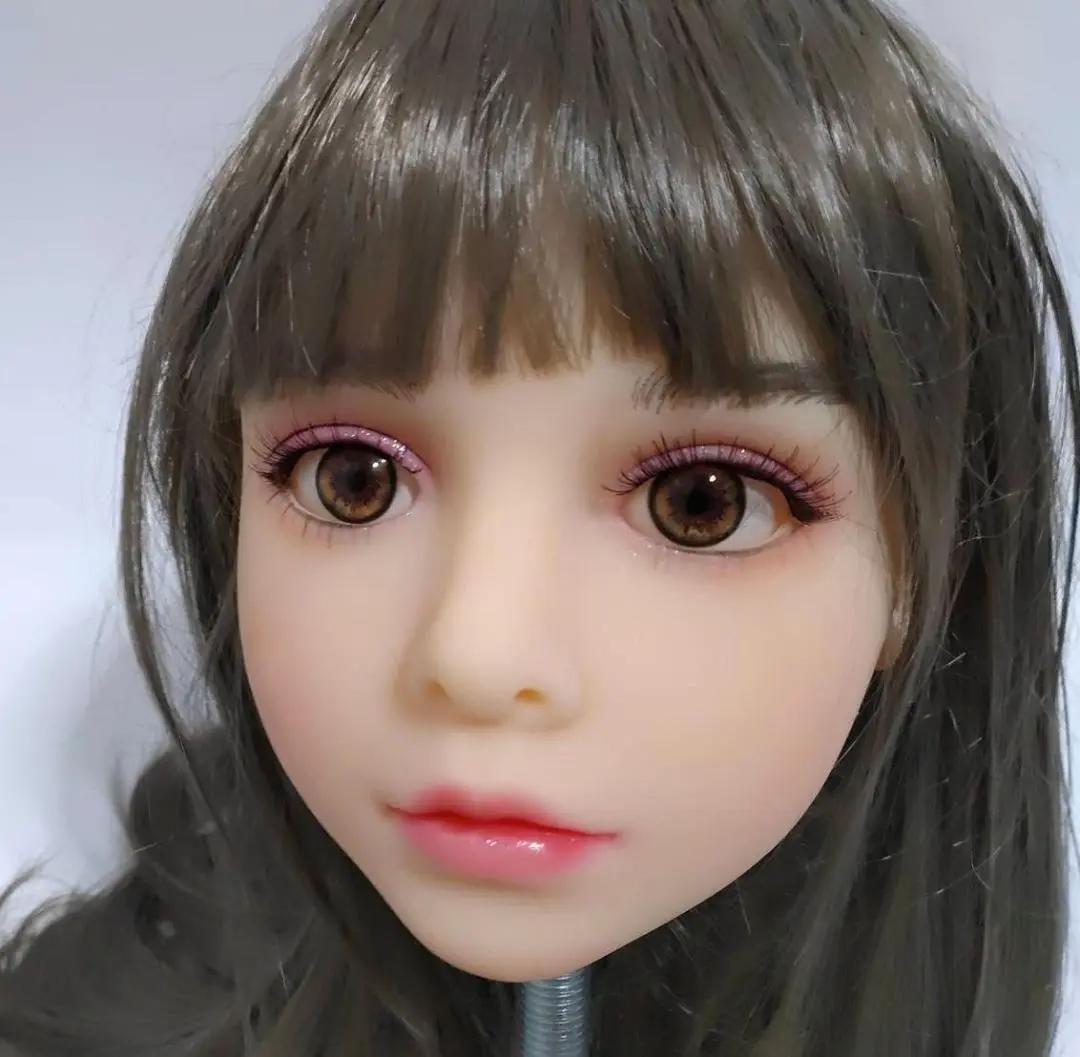 リアルドールヘッド　等身大ドール　ウイッグ付　リアルドール　マネキン　M16ネジ リアルドールヘッド 等身大ドール ウイッグ付 リアルドール