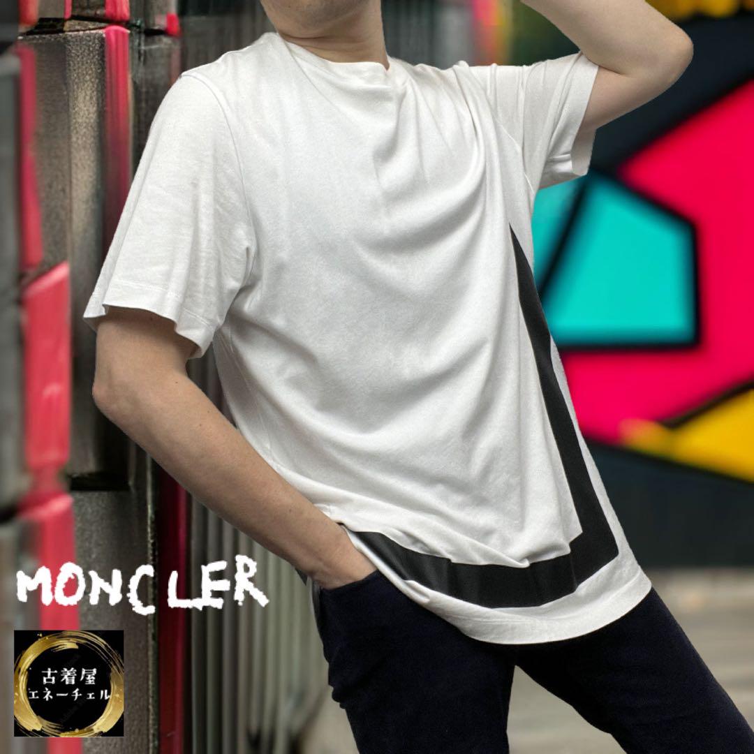 MONCLERモンクレール 半袖Tシャツ クルーネック Mモチーフ ロゴプリント