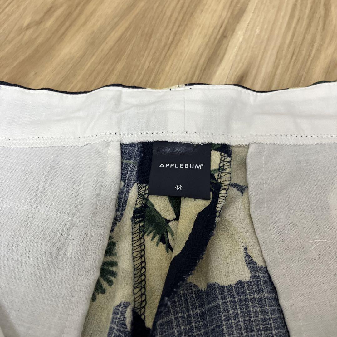 APPLEBUM フラワープリント ショートパンツ ネイビー