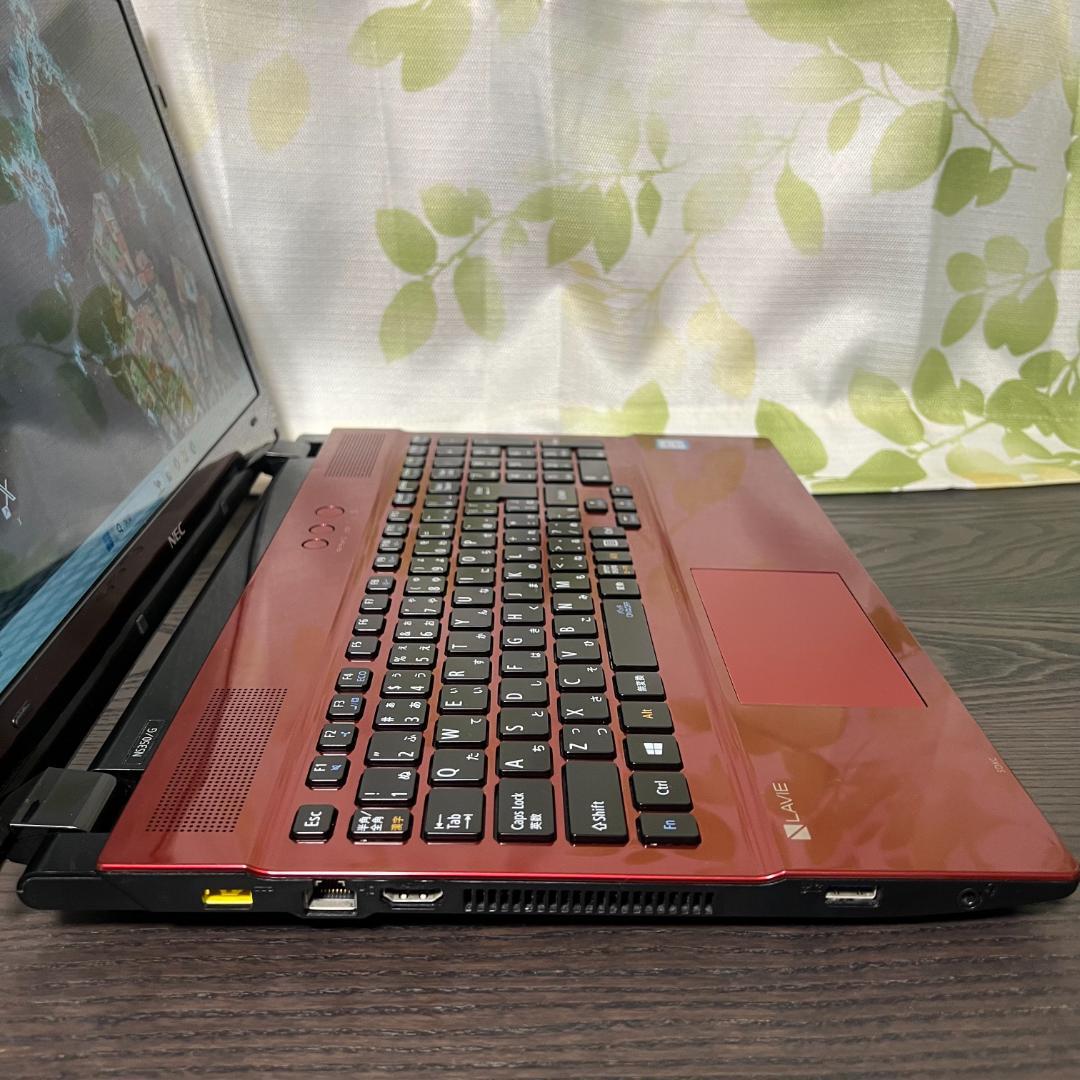 NEC✨SSD256GB☆メモリ8GB☆Core i3☆クリスタルレッド NEC✨SSD256GB☆メモリ8GB☆Core i3☆クリスタルレッド