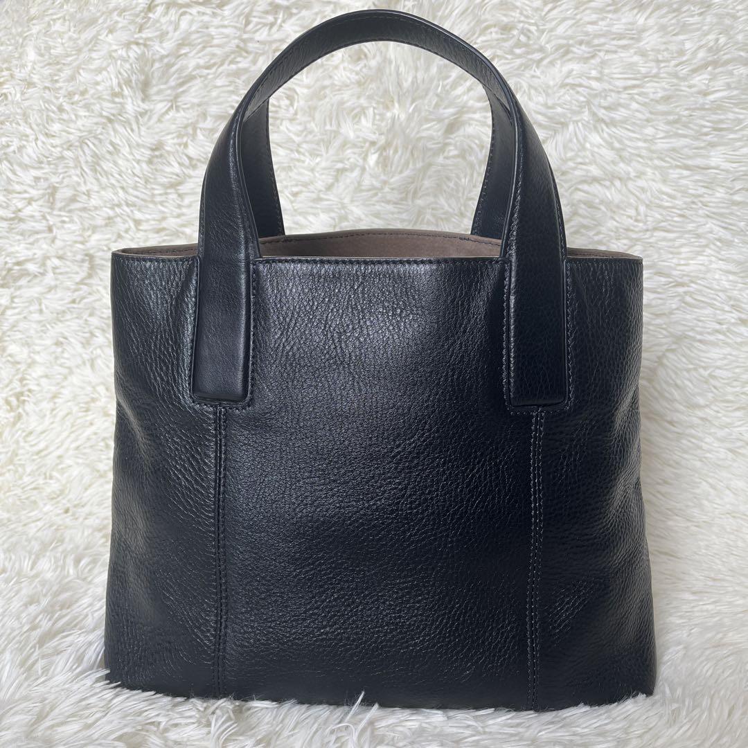 最適な価格 ヴィータ ヒロフ HIROFU トートバッグ ネイビー シボ革 バッグ