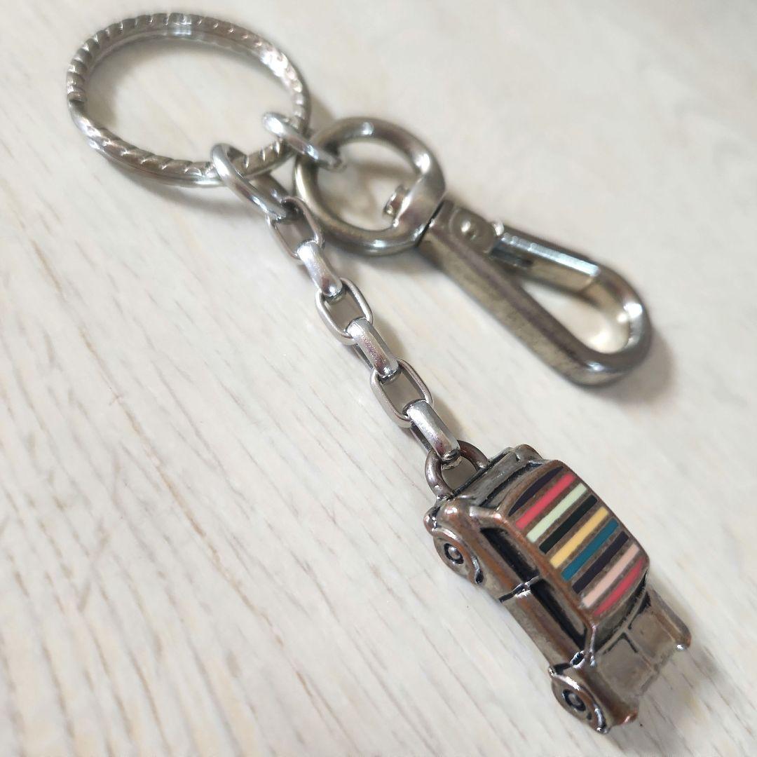 Paul Smith ポールスミス キーホルダー 車 ミニクーパー ストライプ