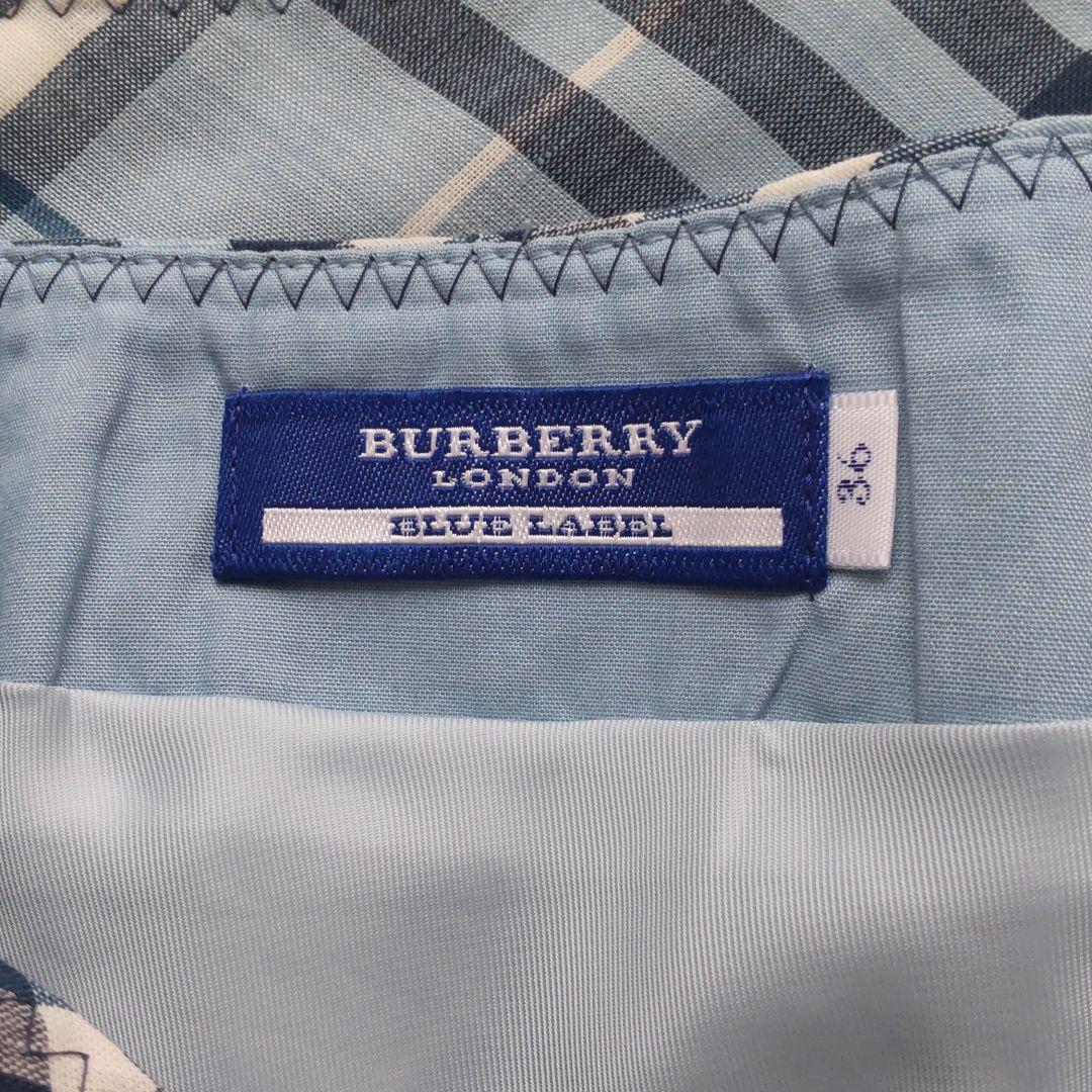 新入荷 流行 バーバリーブルーレーベル スカート 36 ひざ丈スカート