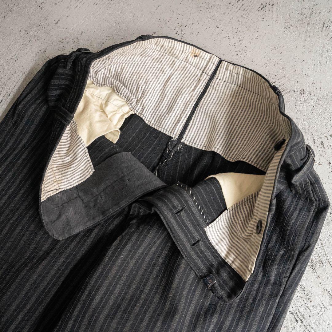 40s 50s フランス製 vintage ストライプ ワークパンツ ユーロ 40s 50s フランス製 vintage ストライプ ワークパンツ ユーロ