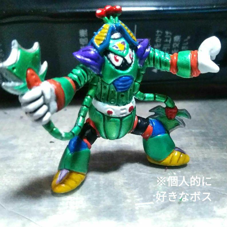 ロックマン フィギュア 消しゴム ワイヤーヘチマール 塗装品