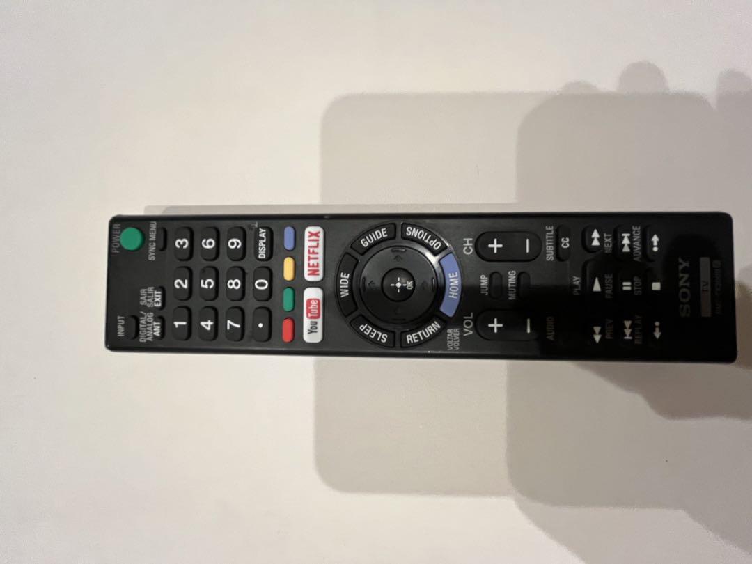 ソニーブラビア4K49型テレビ(海外製)リモコン付き