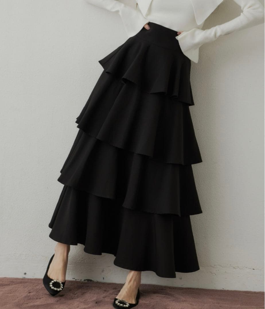 スカート VIOLETTA ティアードスカート 1518円 オンラインストア買蔵