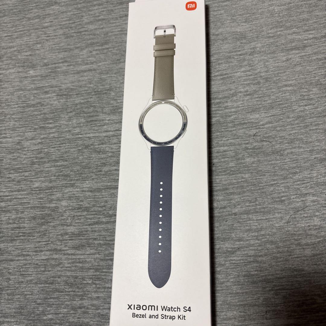 【新品未使用】Xiaomi Watch S4 ベゼル＆ストラップ ブルーグレー