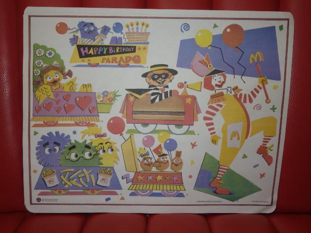 McDonald's★ポスター★15★ビンテージ★マクドナルド★プレースマット