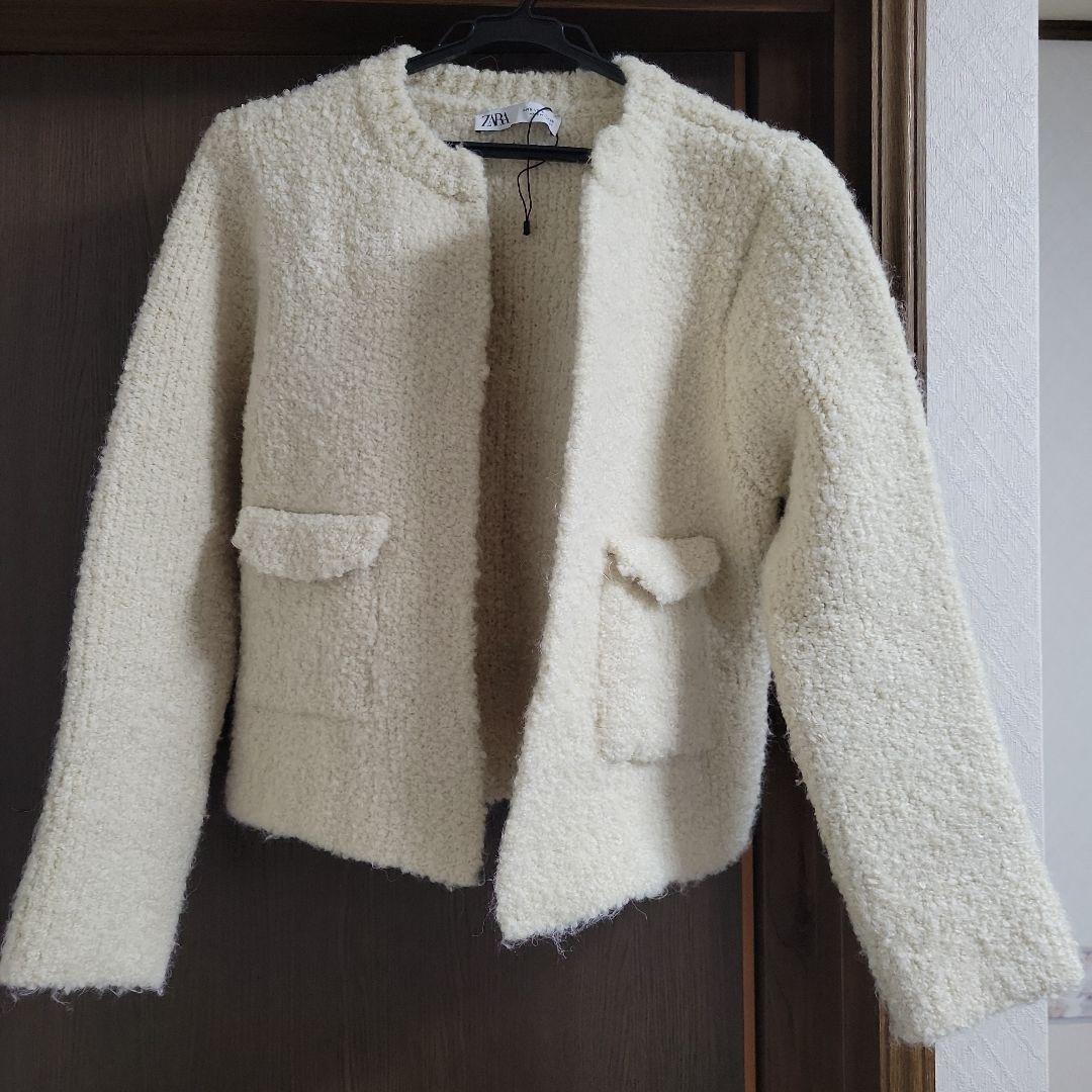 ZARA☆ブークレニット試着のみ