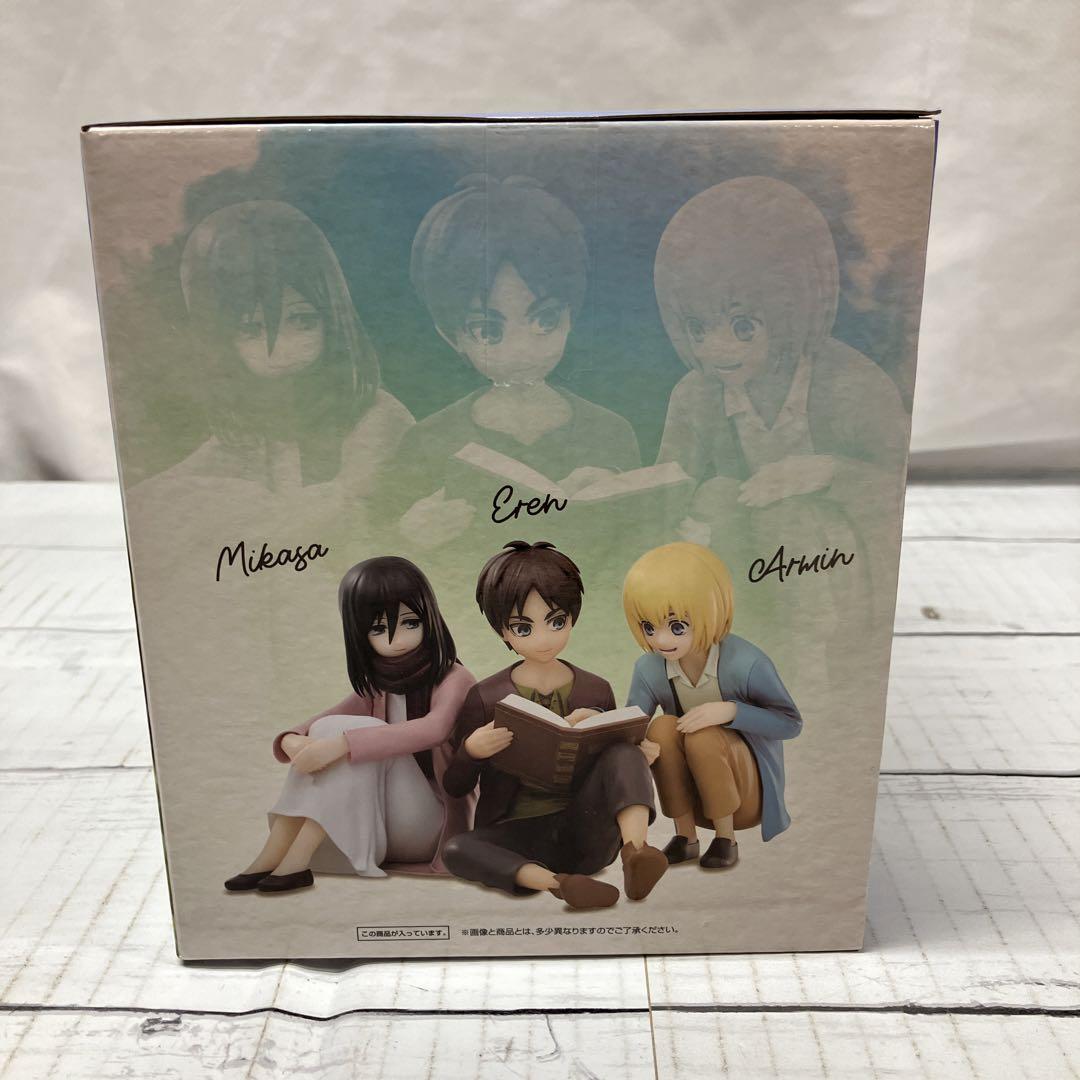 PI9421【未開封】一番くじ 進撃の巨人 A賞 エレン&ミカサ&アルミン