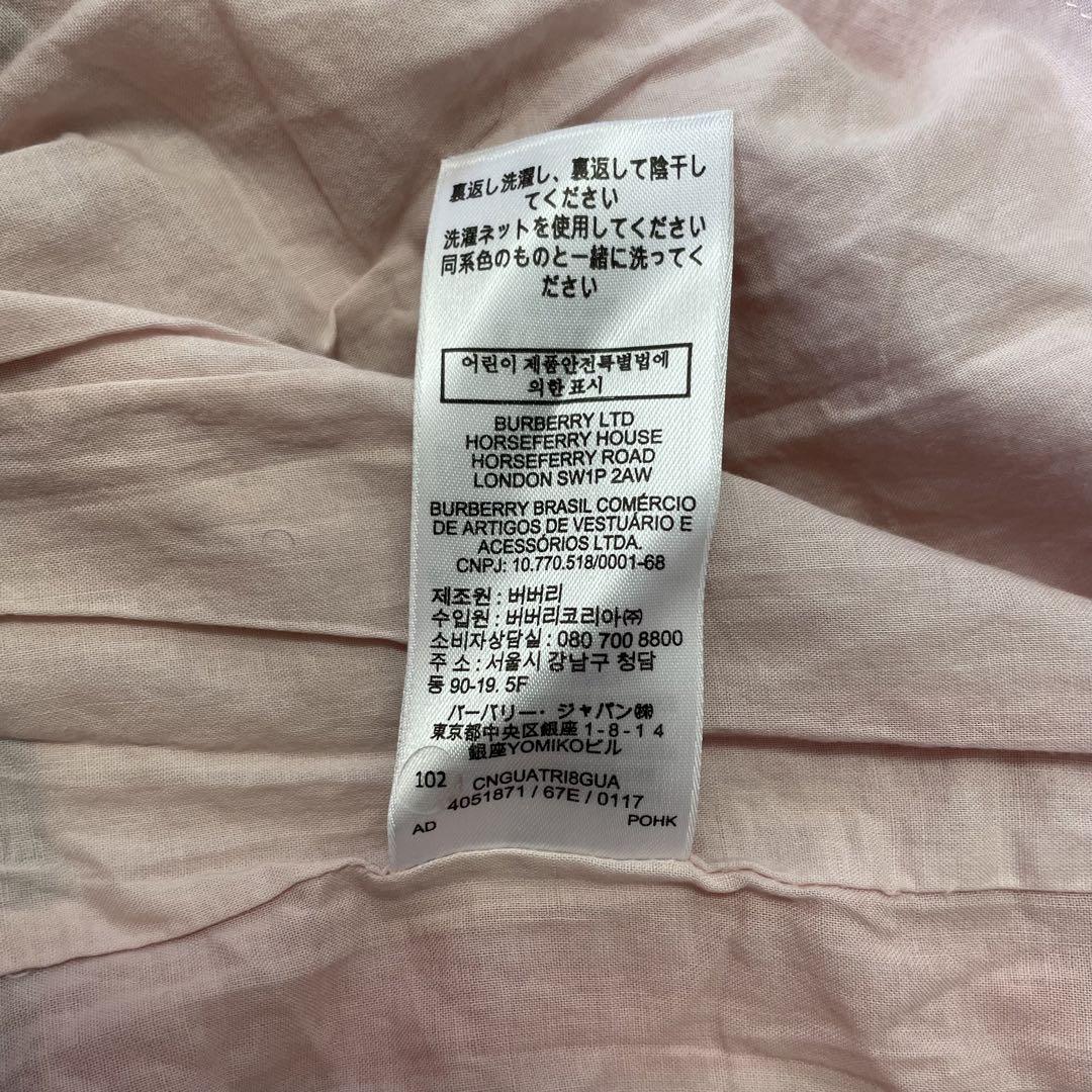 BURBERRY ワンピース ノバチェック メガチェック ピンク系 6Y