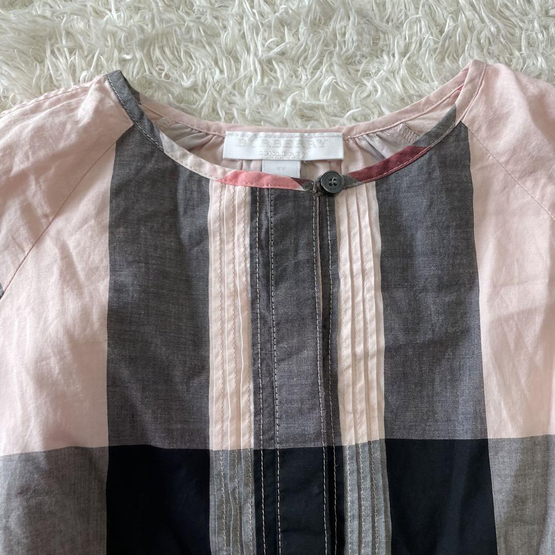 BURBERRY ワンピース ノバチェック メガチェック ピンク系 6Y
