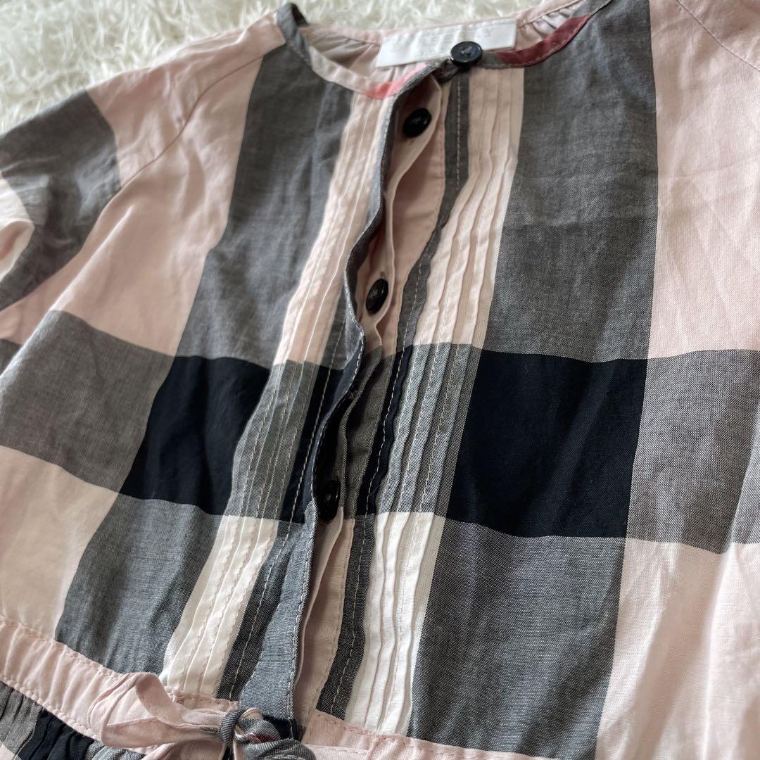 BURBERRY ワンピース ノバチェック メガチェック ピンク系 6Y