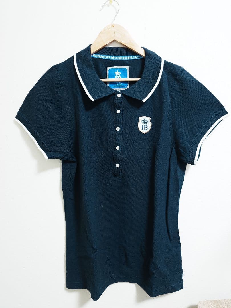 ホフブロイハウス ポロシャツ 公式 HB ネイビー 2XL2XL 3L HOFBRAU