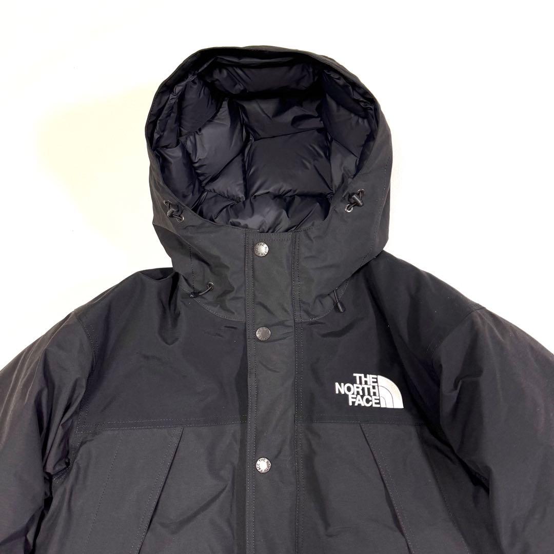 ザノースフェイス マウンテンダウンジャケット ゴアテックス フード ブラック M ザノースフェイス マウンテンダウンジャケット ゴアテックス フード ブラック M