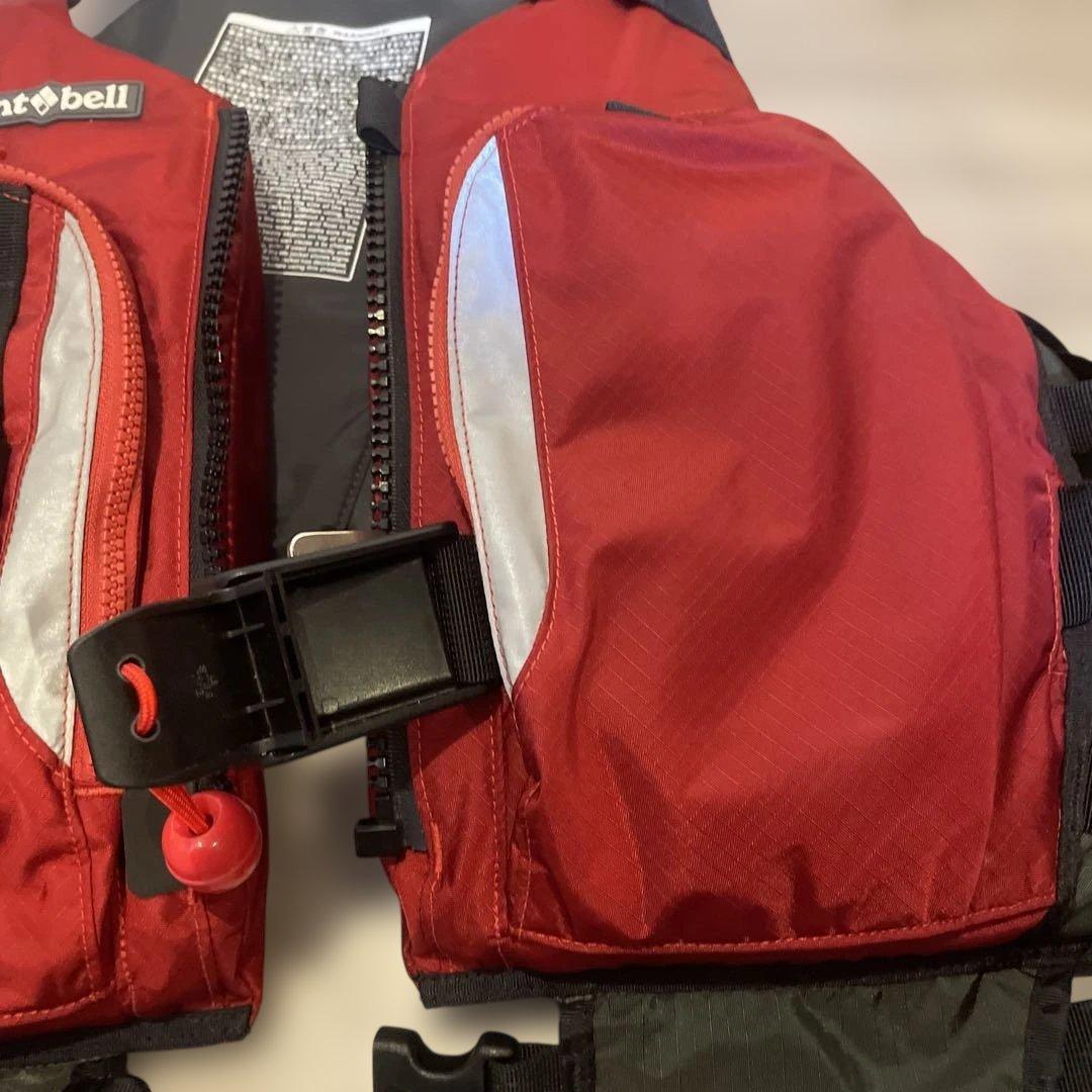 mont-bell ライフジャケット リバーランナープロ L/XL 赤/グレー