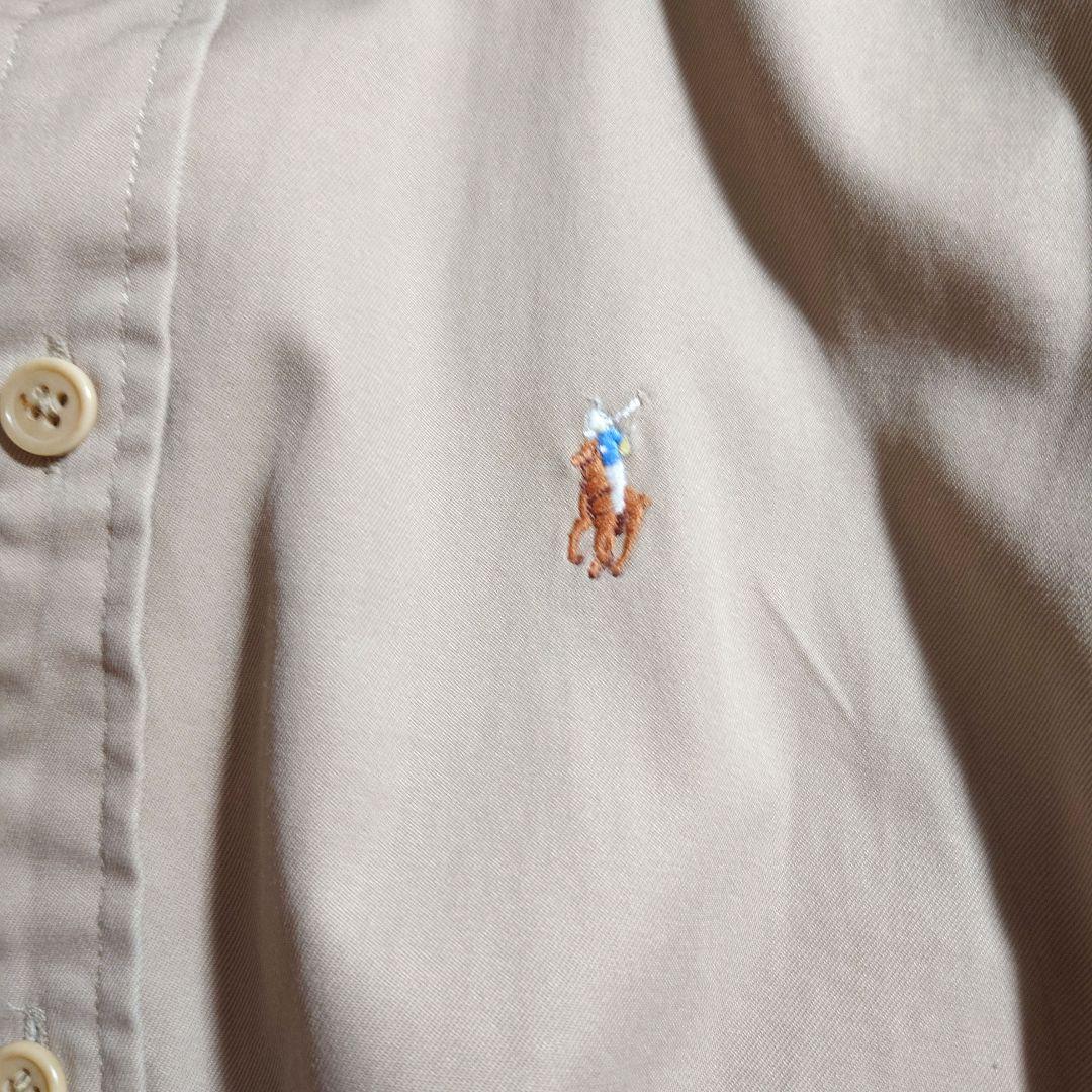 【現行タグ】 ポロラルフローレン ベルテッド シャツワンピース 刺繍ロゴ