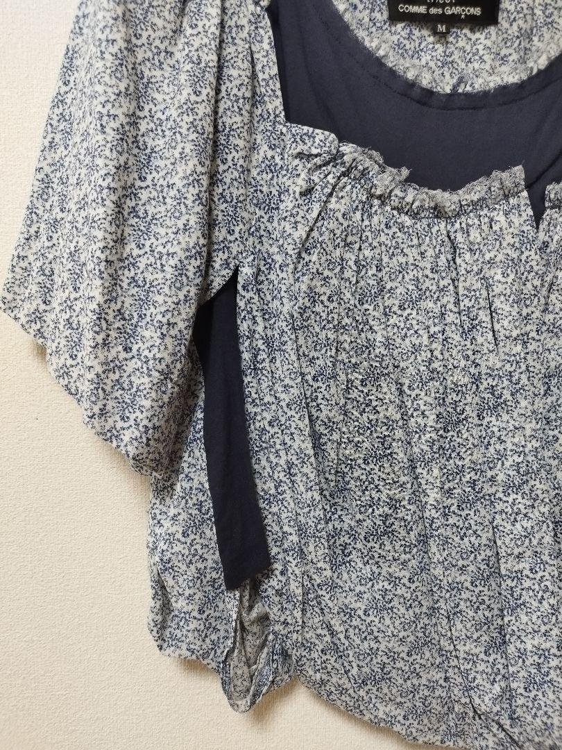 tricot COMME des GARÇONS Mサイズ 半袖ブラウス 花柄