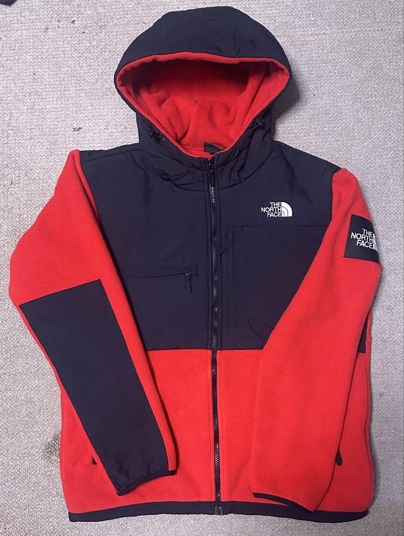 THE NORTH FACE フリースジャケット レッド/ブラックLサイズ