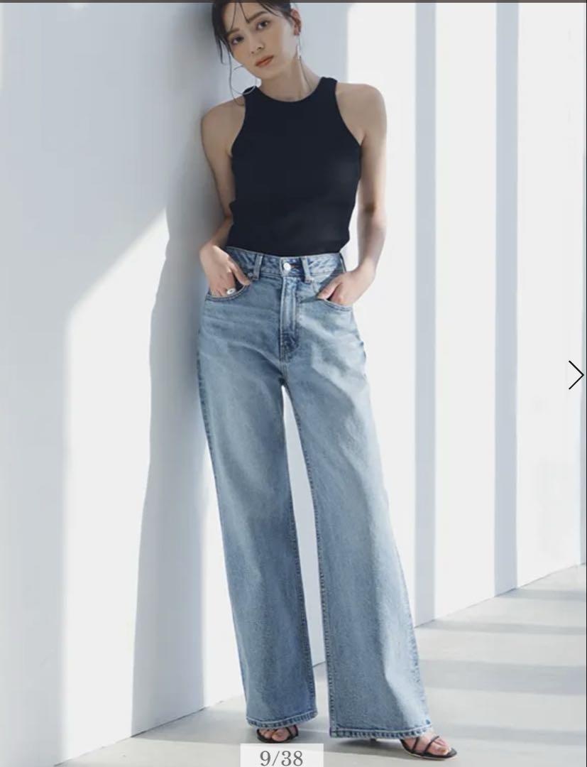 パンツ anuans Wide leg denim