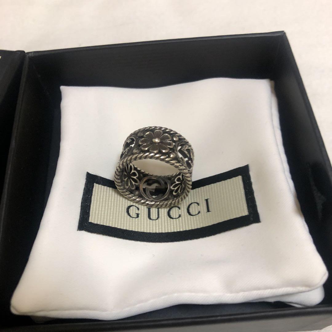 最新作2022 GUCCI フラワー 花柄 15号 rPA0b-m27691993760 リング interlocking G 低価爆買い