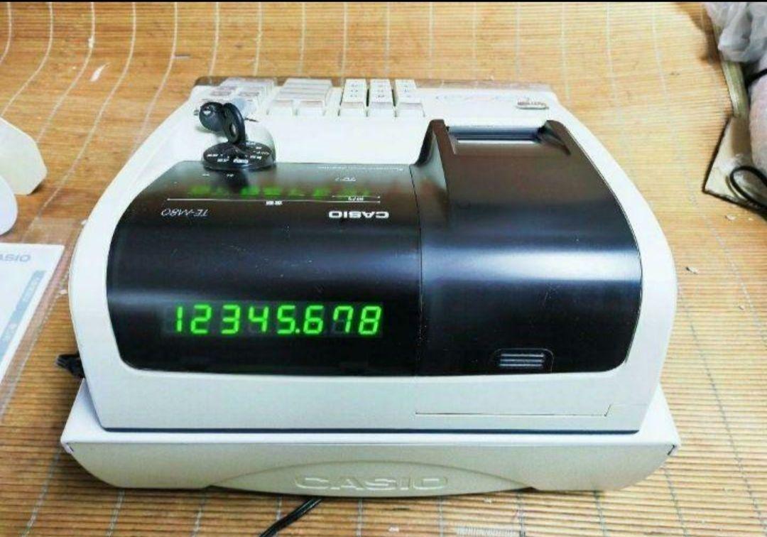 カシオレジスター　TE-M80　中古品　人気機種感熱紙　送料無料　801235