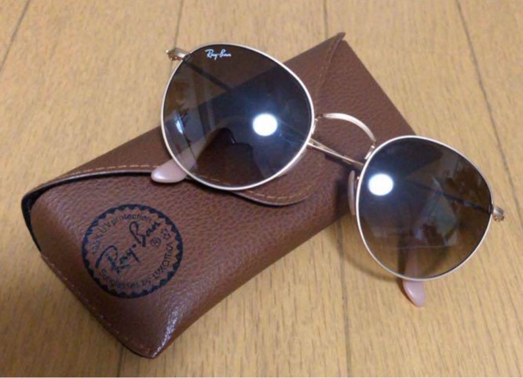 Ray-Ban ゴールド サングラス ケース付き