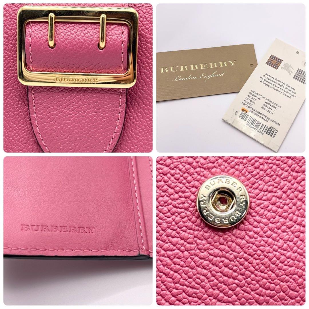 未使用に近い✨ バーバリー BURBERRY 2つ折り財布 ノバチェック ピンク 未使用に近い✨ バーバリー BURBERRY 2つ折り財布 ノバチェック ピンク
