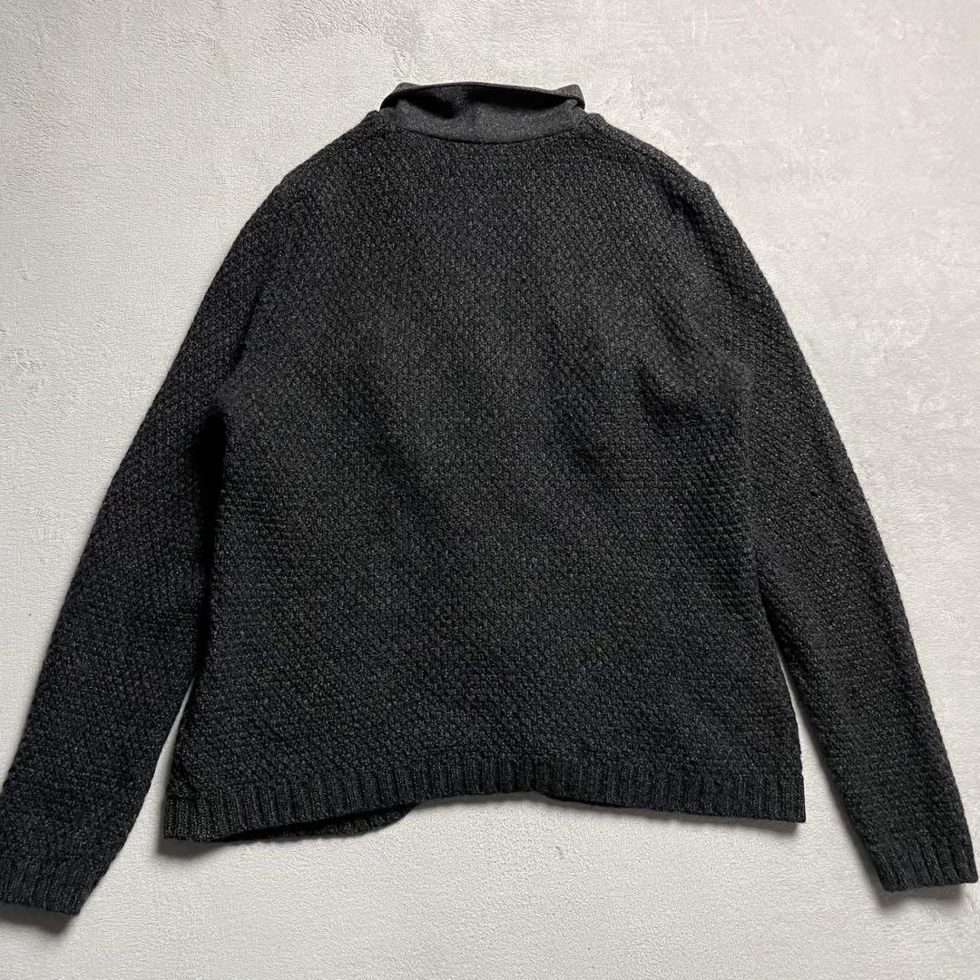 MIHARAYASUHIRO ローゲージ　ニットカーディガン　くるみボタン