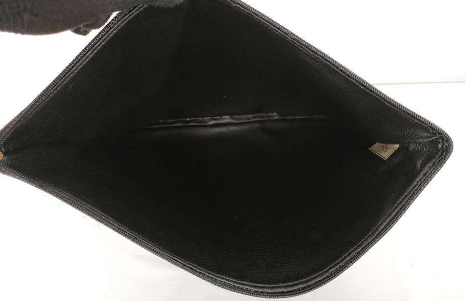 FENDI フェンディ ヴィンテージ ハンド クラッチ バック ぺカン柄 金具