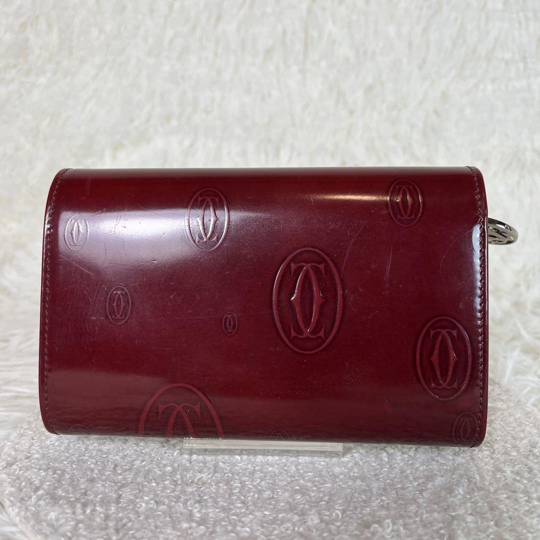 最も優遇 美品 Cartier エナメル L字ファスナー ハッピーバースデー 小物