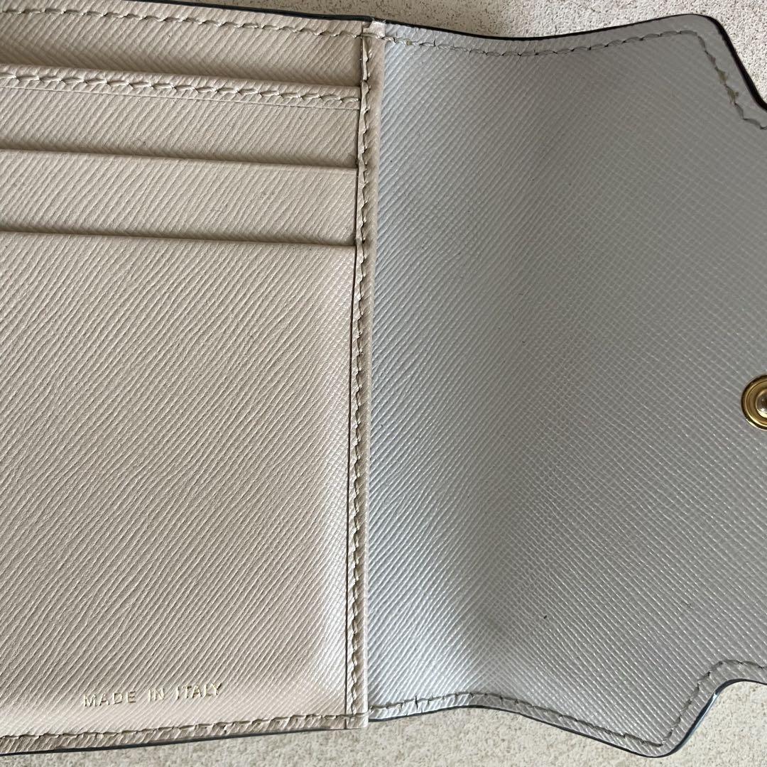 MARNI 二つ折り財布 イエロー/グレー