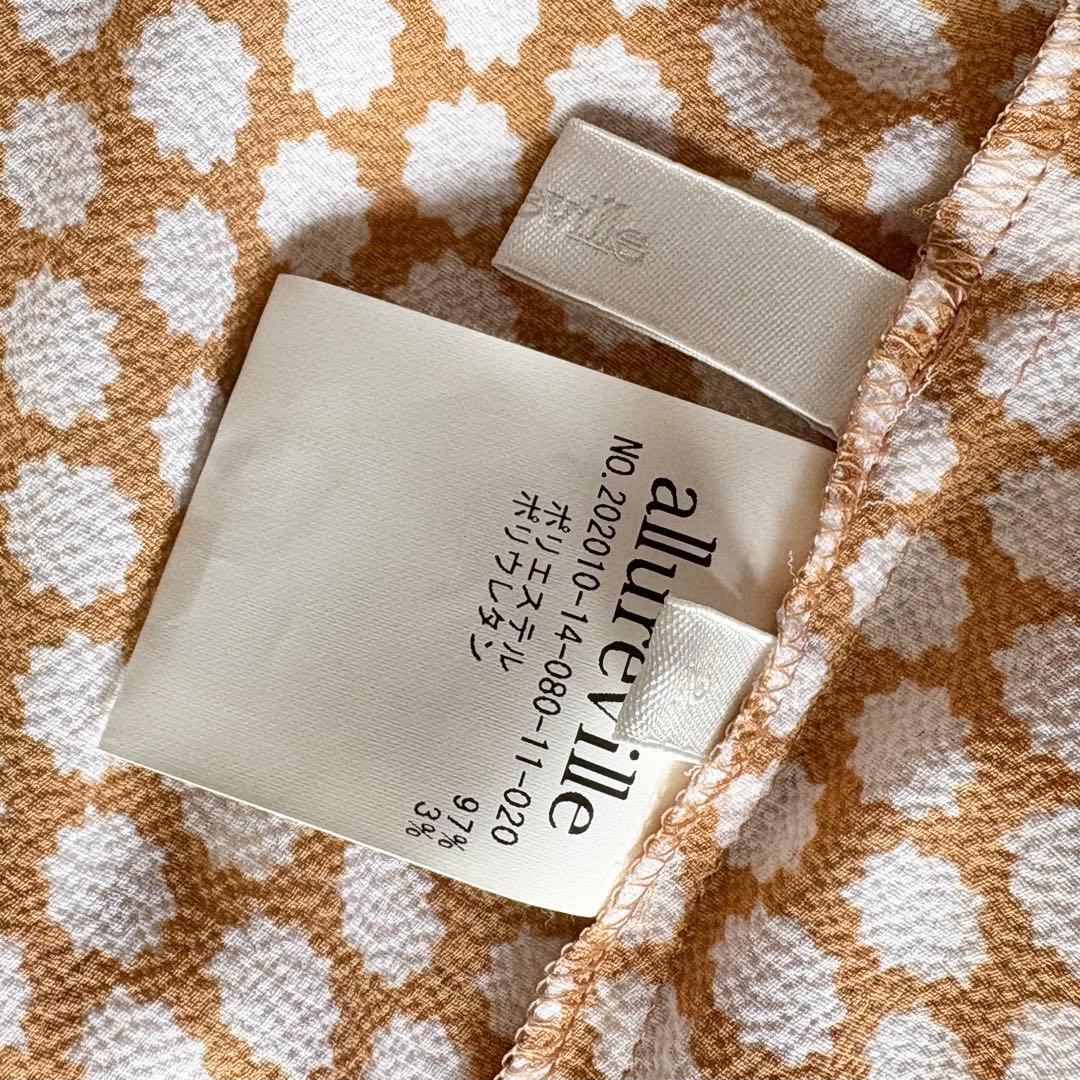 allureville コンフェッティドットリボンタイワンピース