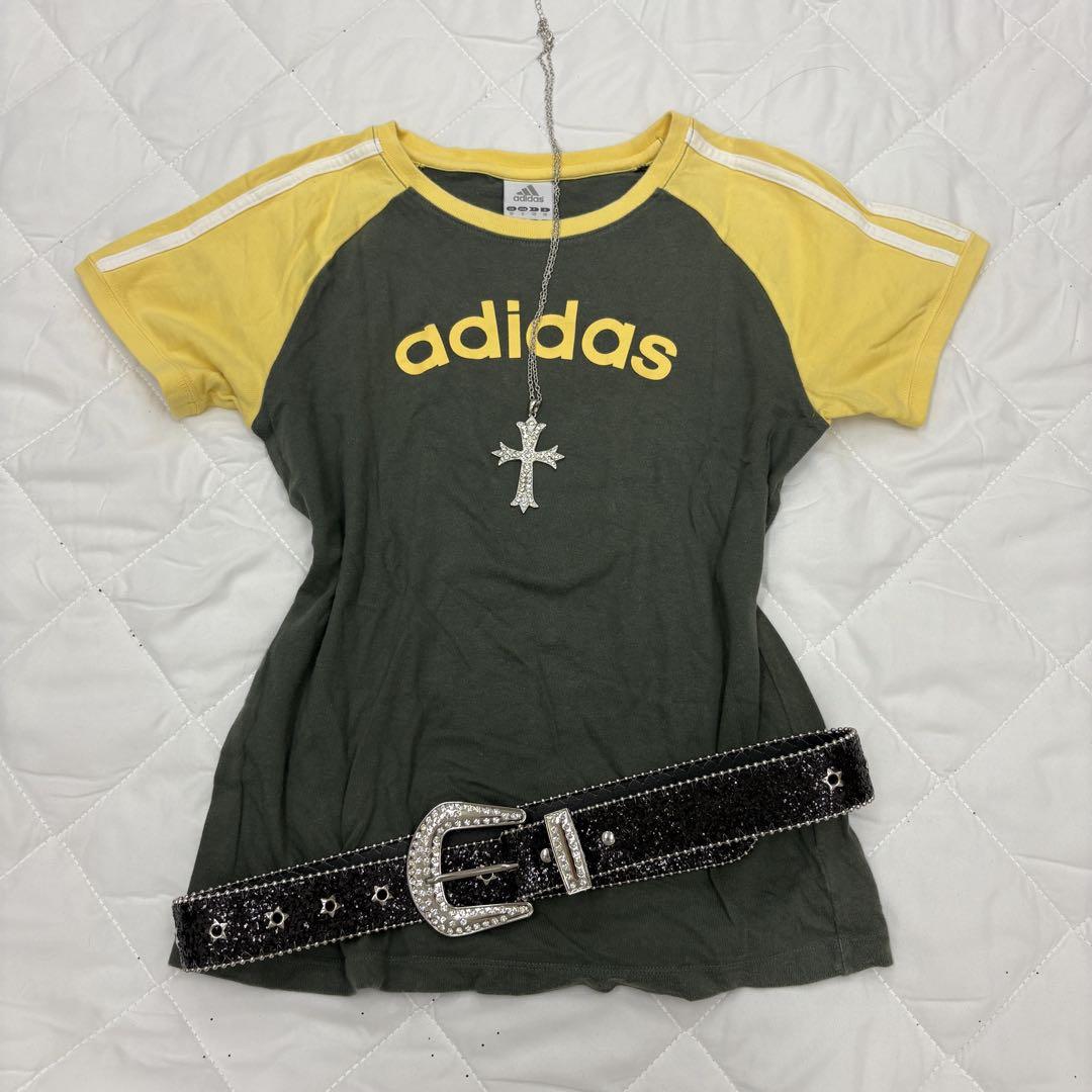 y2k00s】adidasアディダス ピチtロゴt 平成ギャル マクブリング