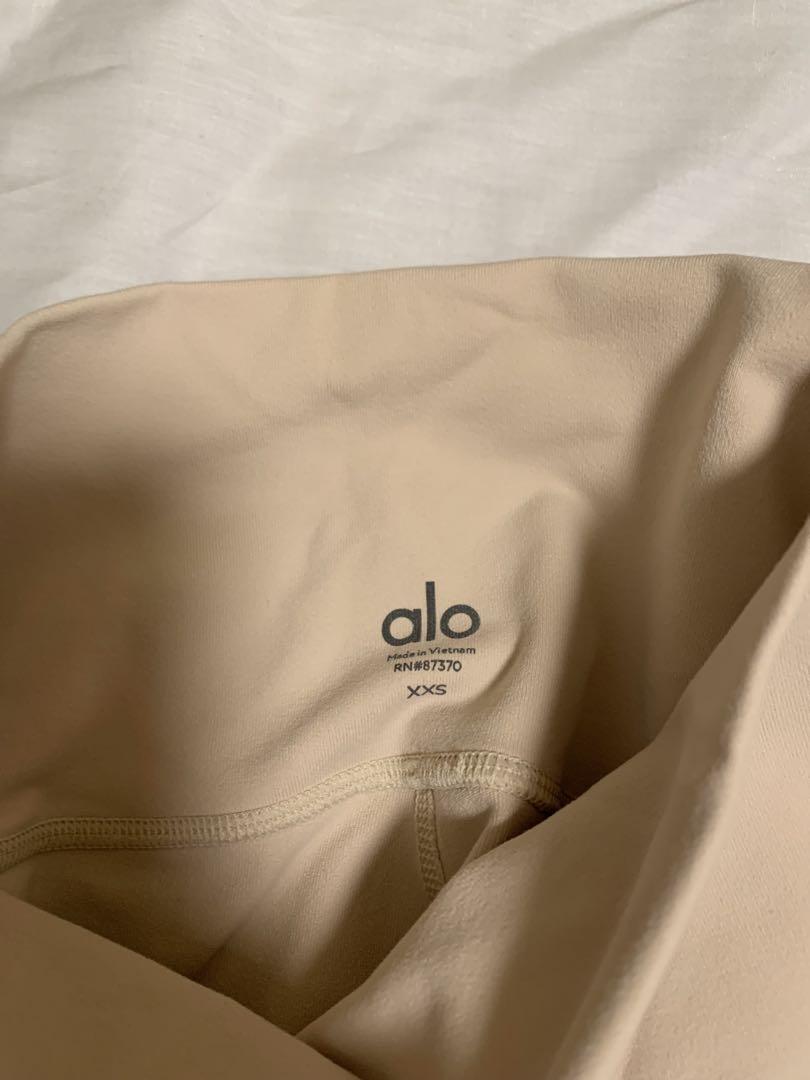 alo yoga ハイウエストレギンス XXS ベージュ系